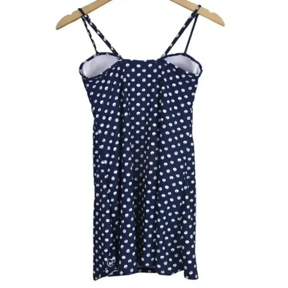 OP Ocean Pacific Swimsuit Swim Dress Blue One Piece Swimming Size 10 - Picture 4 of 8